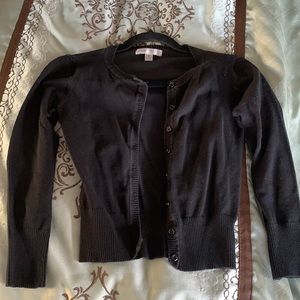 Black cardigan with buttons